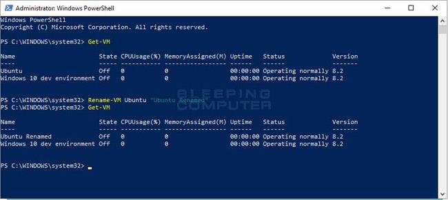 Come rinominare una macchina virtuale Hyper-V utilizzando PowerShell e Gestione Hyper-V