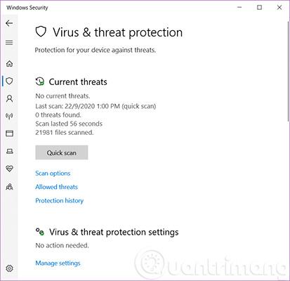 Comment ouvrir la sécurité Windows dans Windows 10