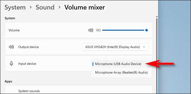 Comment choisir le microphone sur Windows 11