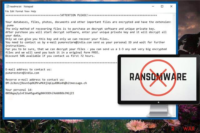 Ulteriori informazioni sul ransomware Pumas