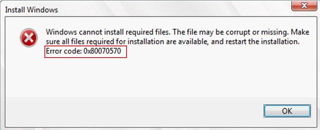 Qu'est-ce que l'erreur 0x80070570 ? Comment corriger cette erreur ?