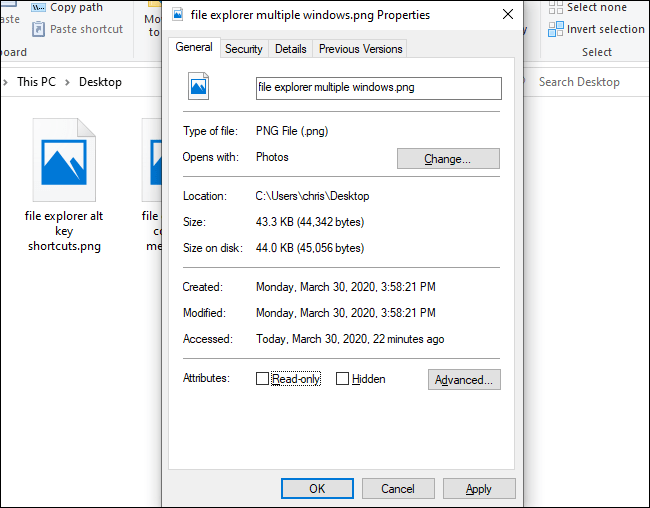 Comment utiliser l'Explorateur de fichiers sans souris sous Windows 10