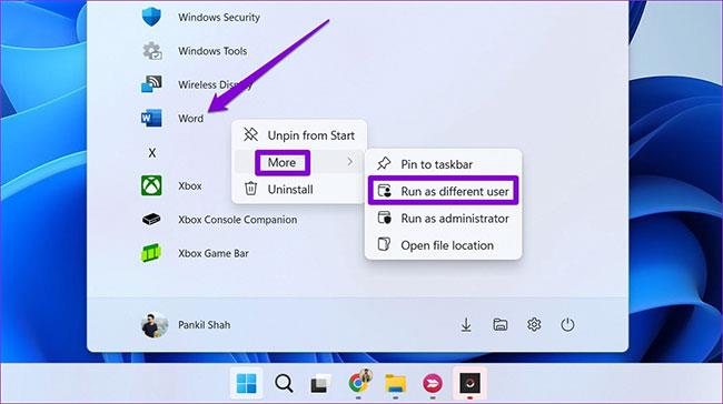 3 Möglichkeiten, Anwendungen als anderer Benutzer unter Windows 11 auszuführen