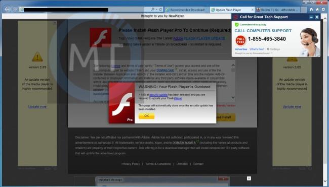 Come rimuovere le false finestre popup “Aggiorna Flash Player” o “Aggiorna Java”?