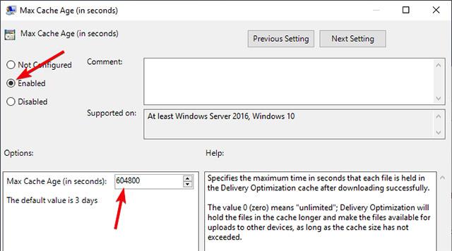 Come ottimizzare la cache di Ottimizzazione recapito in Windows 10