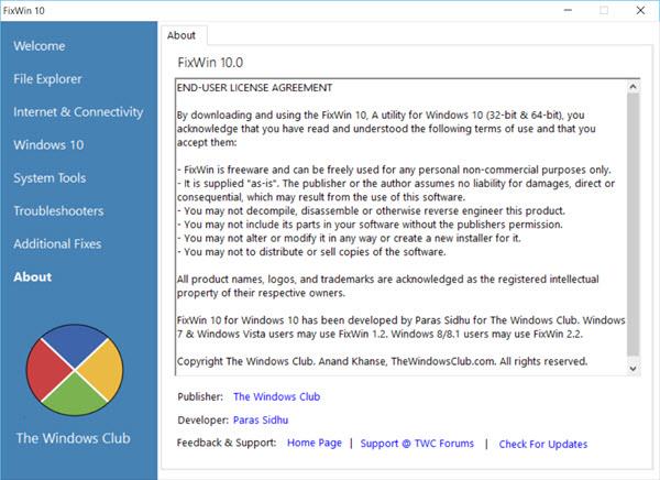 Corrigez les erreurs de Windows 10 en 1 seul clic avec FixWin