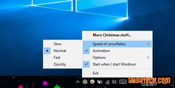 Crea un effetto neve che cade sulla barra delle applicazioni di Windows