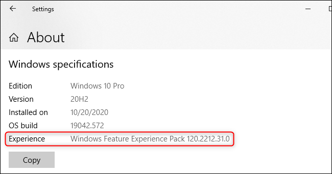 Qu'est-ce que Windows Feature Experience Pack » sur Windows 10 ?