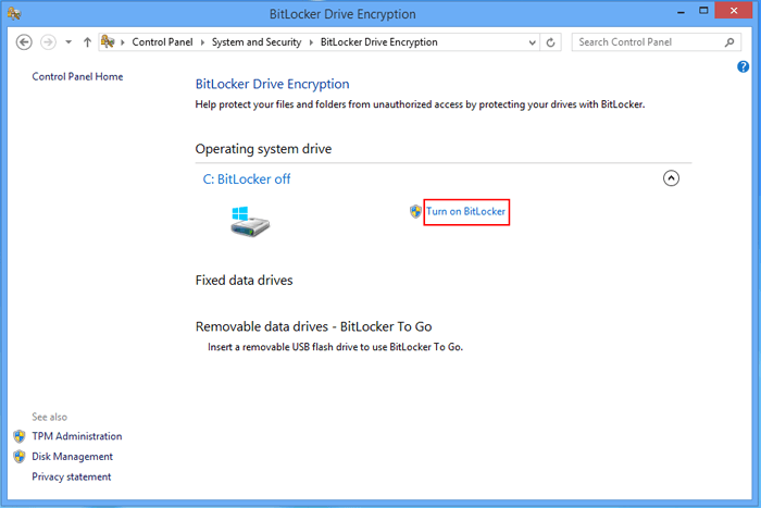 Come utilizzare BitLocker per crittografare i dati su Windows 8