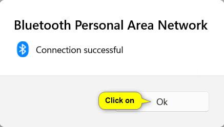 Comment se connecter à BTPAN (Bluetooth Personal Area Network) sous Windows 11