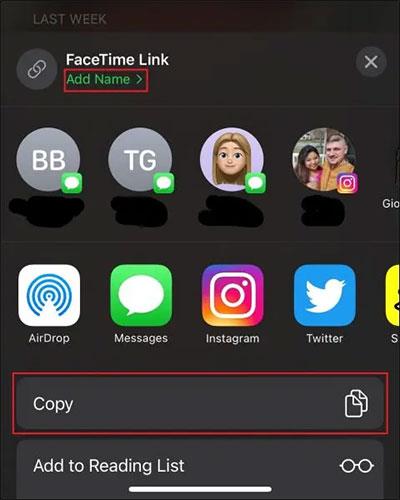 Comment extraire et partager le lien FaceTime