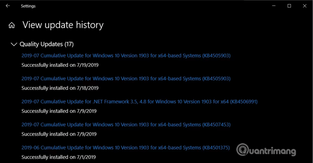 如何查看Windows 10更新記錄