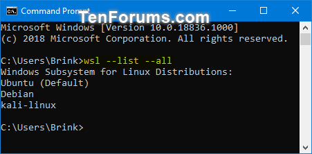 如何在 Windows 10 上取消註冊並重設 Windows Subsystem for Linux (WSL) 發行版