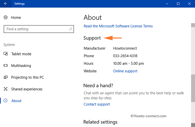 Ajouter ou modifier les informations de support OEM sur Windows 10