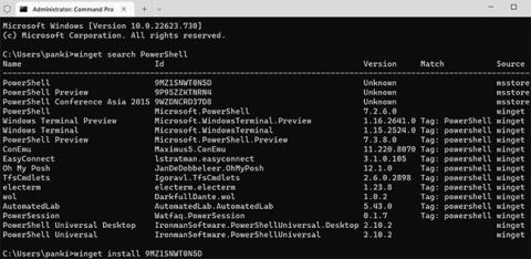 Windows 11 で PowerShell をインストールまたは更新する方法