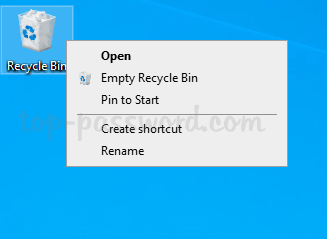 Windows 10 のごみ箱コンテキスト メニューからプロパティを削除する 2 つの方法