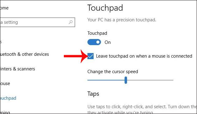 Come personalizzare il touchpad su Windows 10 Creators Update