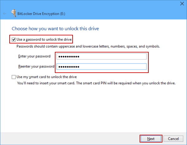 Come impostare una password del disco rigido su Windows 10