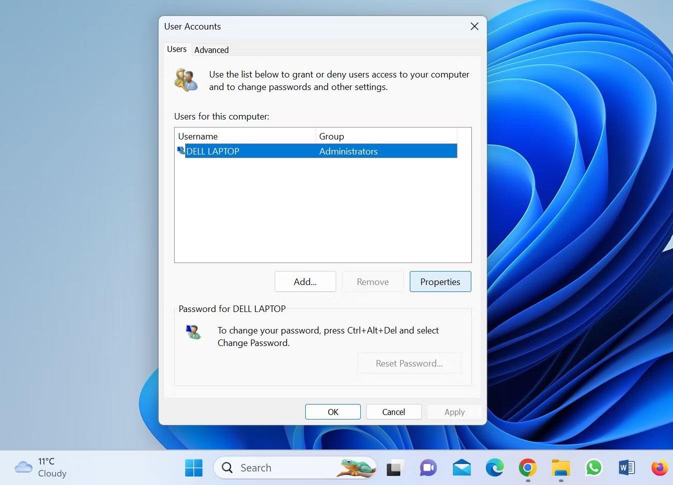 So ändern Sie den Benutzernamen in Windows 11