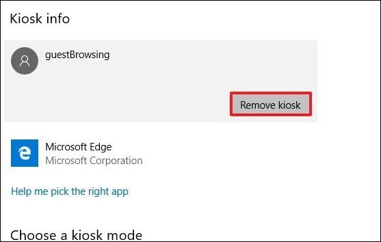 Come attivare la modalità Kiosk su Windows 10