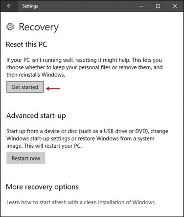 如何重置 Windows 10 秋季創意者更新