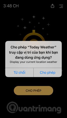 Today Weather を使用して天気予報を確認する方法