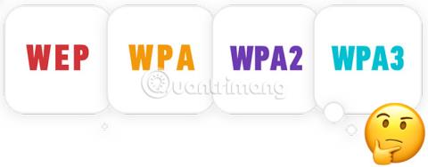 比較 4 種 WiFi 安全類型 WEP、WPA、WPA2 和 WPA3