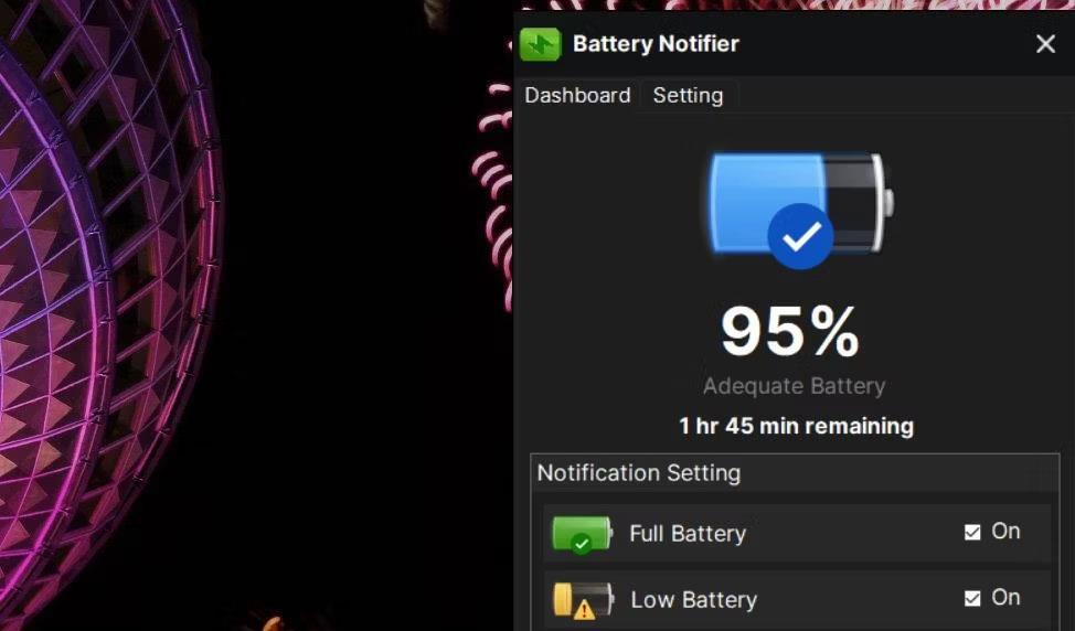 Comment ajouter une notification de batterie complètement chargée pour Windows 10/11