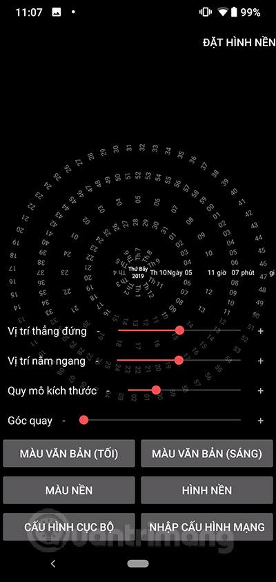 Android の動的な時計の壁紙を設定する方法