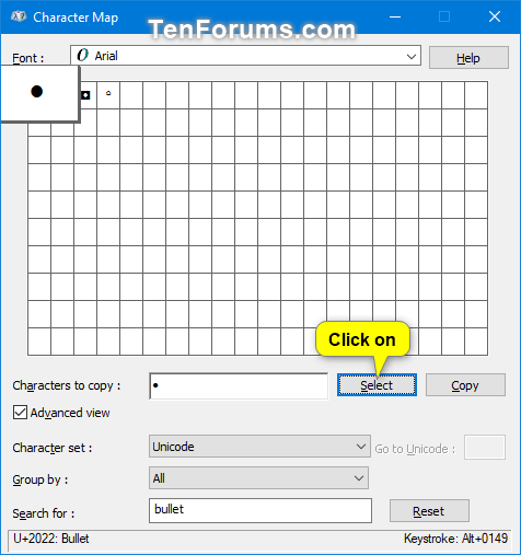 Comment ouvrir et utiliser la table de caractères sous Windows