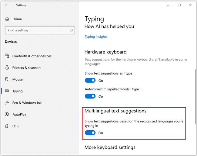 Come abilitare o disabilitare i suggerimenti di testo su Windows 10