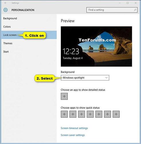 Comment changer l'arrière-plan de l'écran de verrouillage dans Windows 10