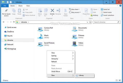 So erstellen Sie eine neue Bibliothek in Windows 10