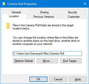 Come eliminare le cartelle Rullino fotografico e Immagini salvate in Windows 10