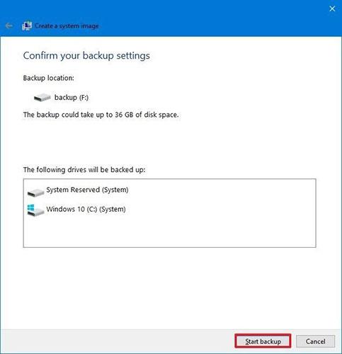 Comment sauvegarder et restaurer Windows 10 à partir de l'image système