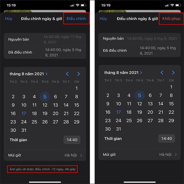 Comment corriger la date et l'heure sur les photos iPhone