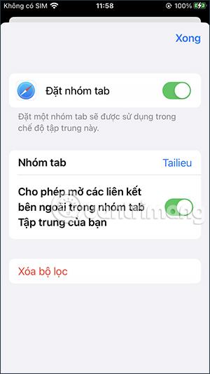 Comment définir les groupes d'onglets Safari pour y accéder en mode iPhone Focus