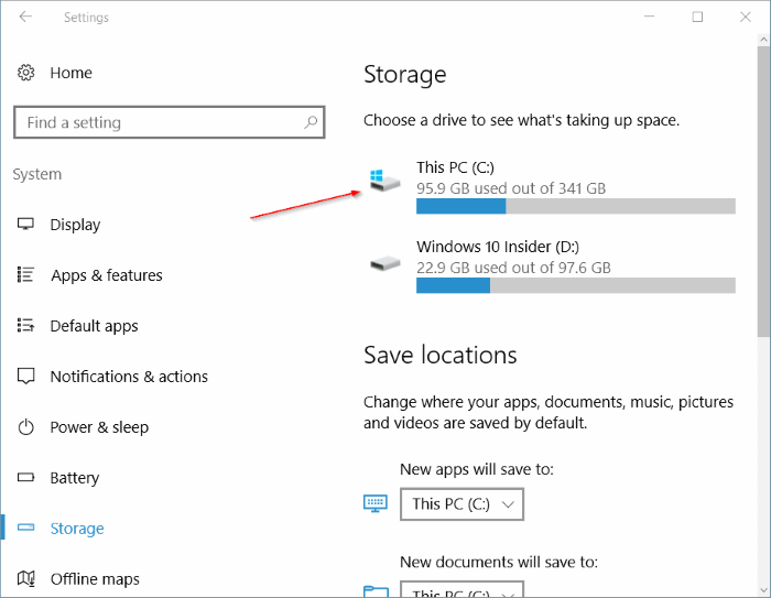 Geben Sie nach dem Windows 10-Jubiläumsupdate Speicherplatz frei