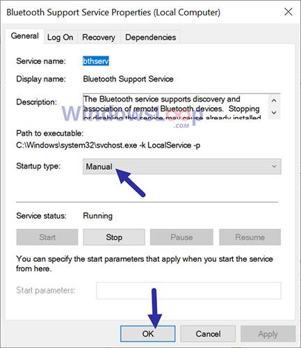 Come visualizzare l'icona Bluetooth mancante sulla barra delle applicazioni di Windows