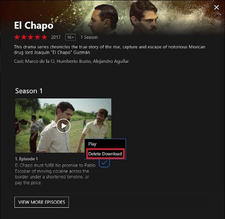 Instructions pour télécharger des films depuis Netflix sous Windows 10