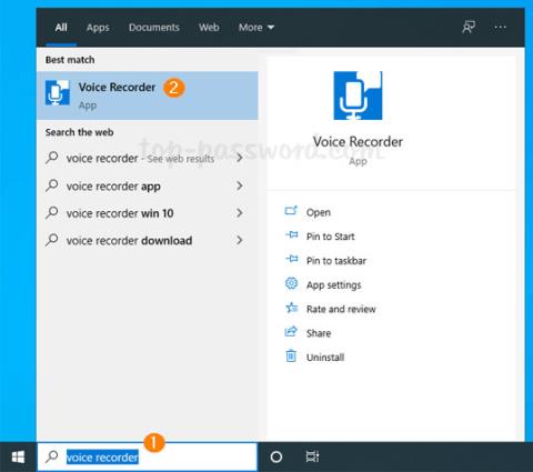 Comment accéder et utiliser lapplication Voice Recorder sous Windows 10