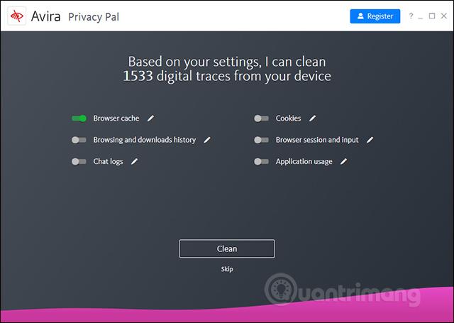 Comment nettoyer les données informatiques avec Avira Privacy Pal