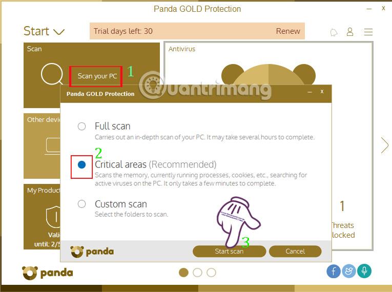 Повысьте безопасность Windows с помощью Panda Gold Protection