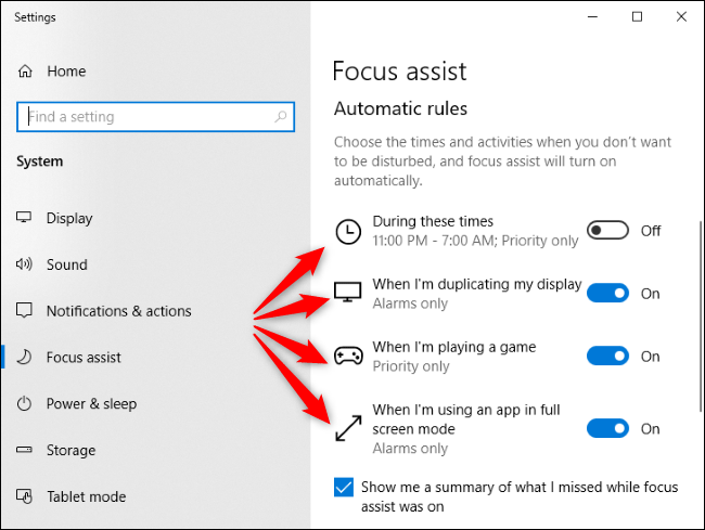 Comment désactiver les notifications Focus Assist sur Windows 10