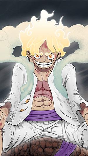 Fond d'écran Luffy Gear 5, fond d'écran Luffy God Nika