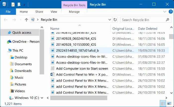 Come visualizzare i file eliminati di recente su Windows 10/11?