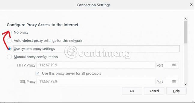 Come bypassare il server proxy sulla LAN