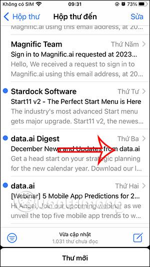 Come ricordare di rileggere le email su iPhone