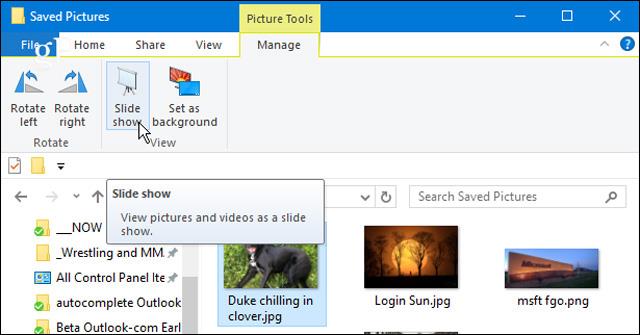 Anleitung zum Anzeigen von Fotos als Diashow unter Windows 10