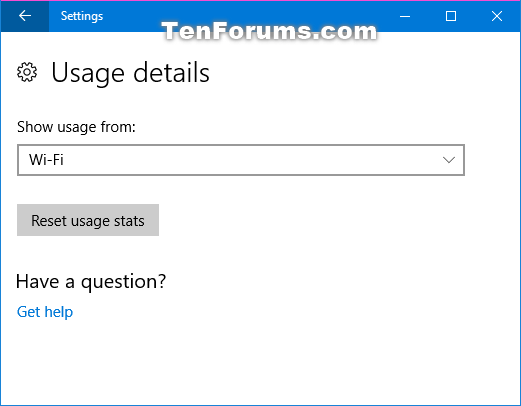 Comment réinitialiser l'utilisation des données réseau sous Windows 10